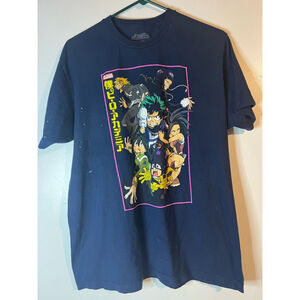 Men's Funimation My Hero Academia T-shirt Size L Blue